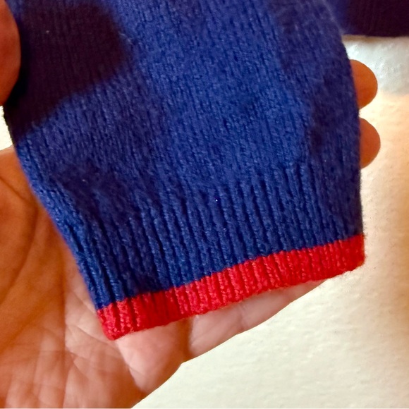 Mini Boden Christmas Elf Guinea Pig Sweater Navy Blue Size 8-9 Years - Picture 4 of 9